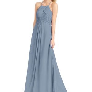 Dusty blue bridesmaid dress
